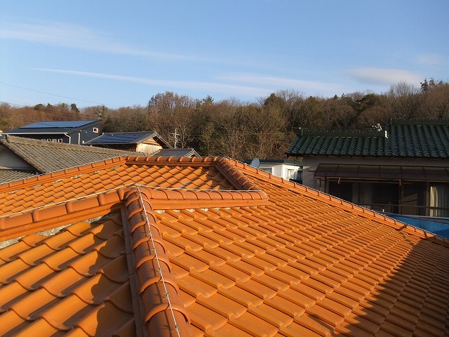 施工前の瓦屋根